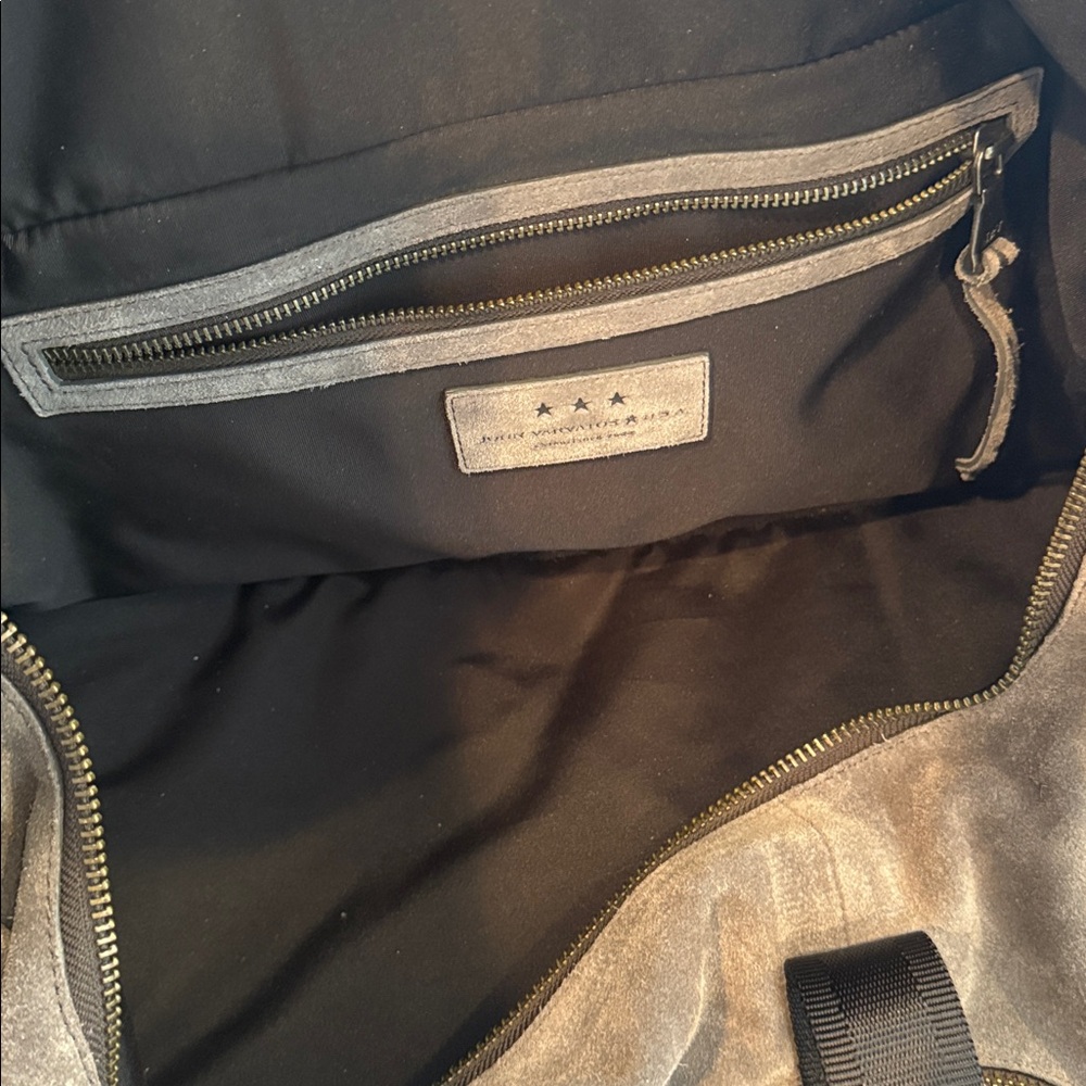 John Varvatos Charcoal Suede Accessory - Picture 6 of 7